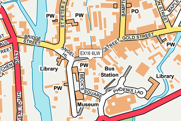 EX16 6LW map - OS OpenMap – Local (Ordnance Survey) EX16 6LW map - OS OpenMap – Local (Ordnance Survey)