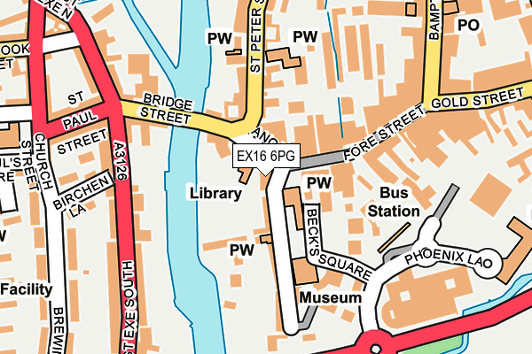 EX16 6PG map - OS OpenMap – Local (Ordnance Survey) EX16 6PG map - OS OpenMap – Local (Ordnance Survey)