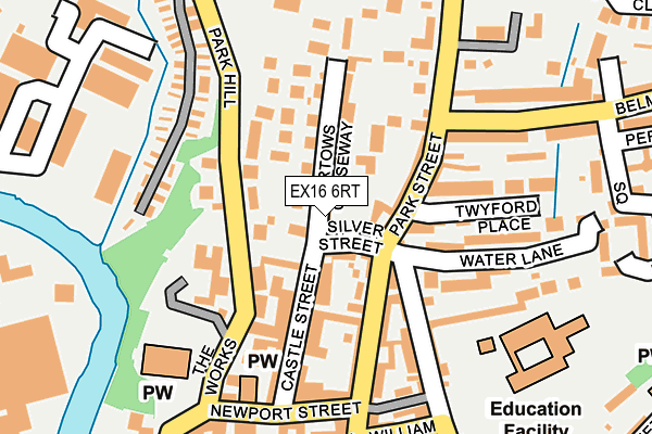 EX16 6RT map - OS OpenMap – Local (Ordnance Survey) EX16 6RT map - OS OpenMap – Local (Ordnance Survey)