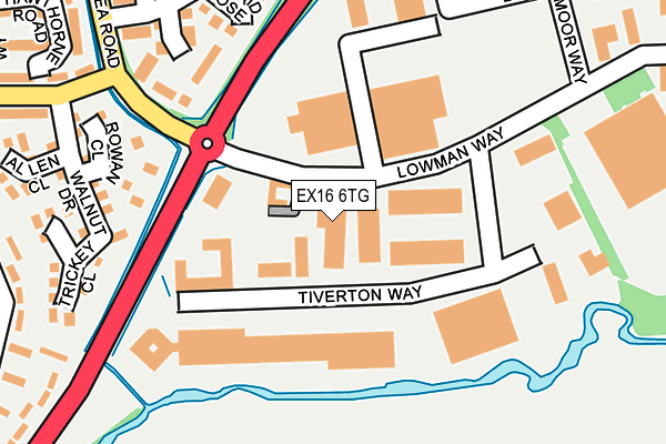 EX16 6TG map - OS OpenMap – Local (Ordnance Survey) EX16 6TG map - OS OpenMap – Local (Ordnance Survey)
