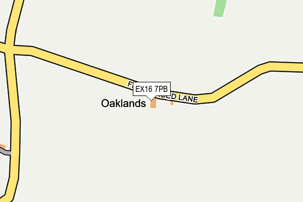EX16 7PB map - OS OpenMap – Local (Ordnance Survey)