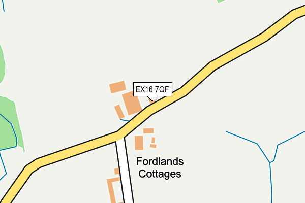 EX16 7QF map - OS OpenMap – Local (Ordnance Survey) EX16 7QF map - OS OpenMap – Local (Ordnance Survey)