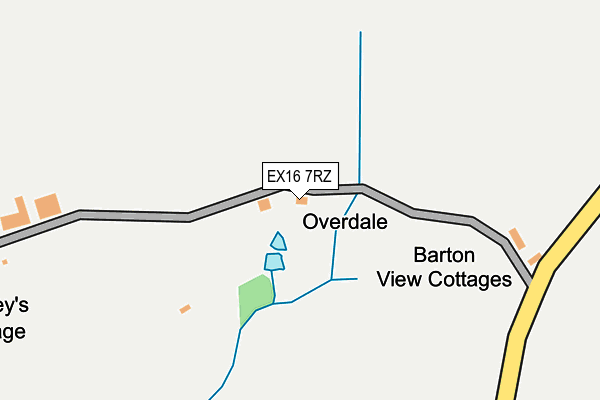 EX16 7RZ map - OS OpenMap – Local (Ordnance Survey) EX16 7RZ map - OS OpenMap – Local (Ordnance Survey)
