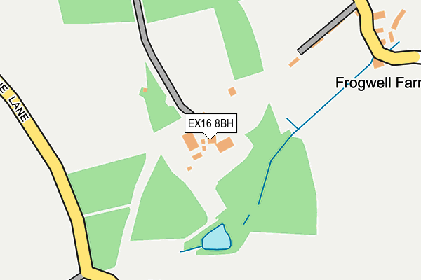 EX16 8BH map - OS OpenMap – Local (Ordnance Survey) EX16 8BH map - OS OpenMap – Local (Ordnance Survey)