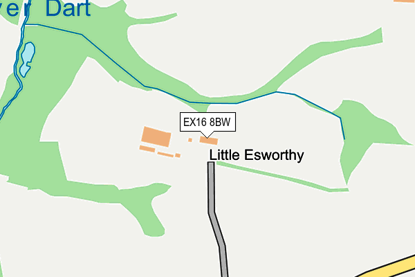 EX16 8BW map - OS OpenMap – Local (Ordnance Survey) EX16 8BW map - OS OpenMap – Local (Ordnance Survey)