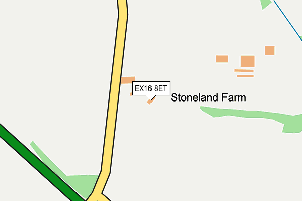 EX16 8ET map - OS OpenMap – Local (Ordnance Survey) EX16 8ET map - OS OpenMap – Local (Ordnance Survey)