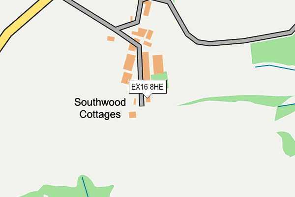 EX16 8HE map - OS OpenMap – Local (Ordnance Survey) EX16 8HE map - OS OpenMap – Local (Ordnance Survey)