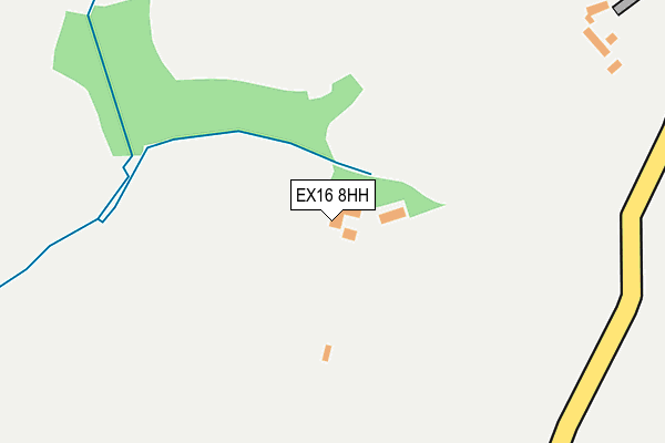 EX16 8HH map - OS OpenMap – Local (Ordnance Survey)