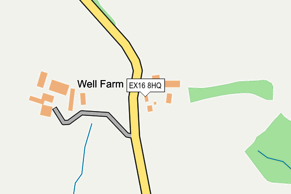 EX16 8HQ map - OS OpenMap – Local (Ordnance Survey) EX16 8HQ map - OS OpenMap – Local (Ordnance Survey)