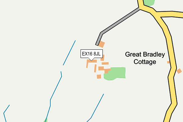 EX16 8JL map - OS OpenMap – Local (Ordnance Survey) EX16 8JL map - OS OpenMap – Local (Ordnance Survey)