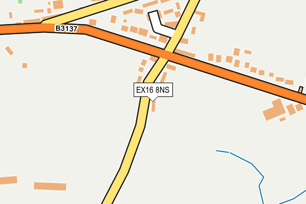 EX16 8NS map - OS OpenMap – Local (Ordnance Survey) EX16 8NS map - OS OpenMap – Local (Ordnance Survey)