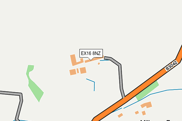 EX16 8NZ map - OS OpenMap – Local (Ordnance Survey) EX16 8NZ map - OS OpenMap – Local (Ordnance Survey)