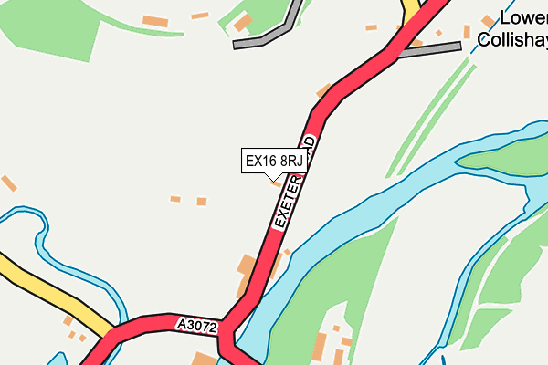 EX16 8RJ map - OS OpenMap – Local (Ordnance Survey)