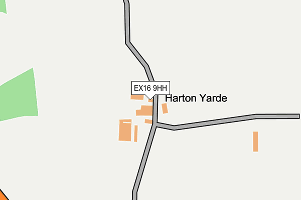 EX16 9HH map - OS OpenMap – Local (Ordnance Survey) EX16 9HH map - OS OpenMap – Local (Ordnance Survey)