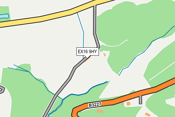 EX16 9HY map - OS OpenMap – Local (Ordnance Survey) EX16 9HY map - OS OpenMap – Local (Ordnance Survey)