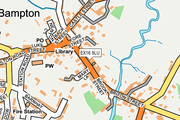 EX16 9LU map - OS OpenMap – Local (Ordnance Survey) EX16 9LU map - OS OpenMap – Local (Ordnance Survey)