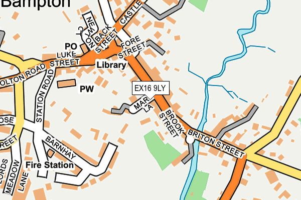 EX16 9LY map - OS OpenMap – Local (Ordnance Survey) EX16 9LY map - OS OpenMap – Local (Ordnance Survey)