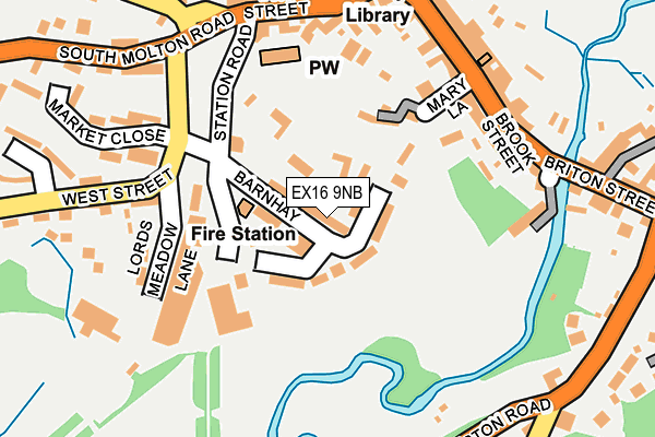 EX16 9NB map - OS OpenMap – Local (Ordnance Survey) EX16 9NB map - OS OpenMap – Local (Ordnance Survey)