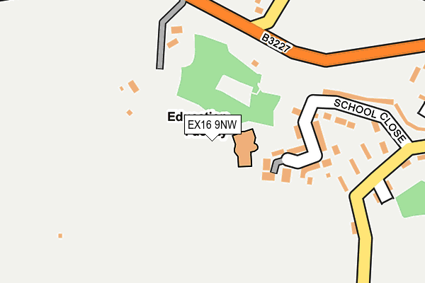 EX16 9NW map - OS OpenMap – Local (Ordnance Survey) EX16 9NW map - OS OpenMap – Local (Ordnance Survey)