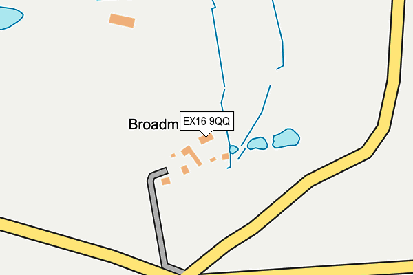 EX16 9QQ map - OS OpenMap – Local (Ordnance Survey) EX16 9QQ map - OS OpenMap – Local (Ordnance Survey)