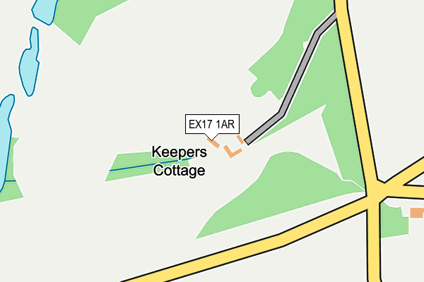 EX17 1AR map - OS OpenMap – Local (Ordnance Survey)