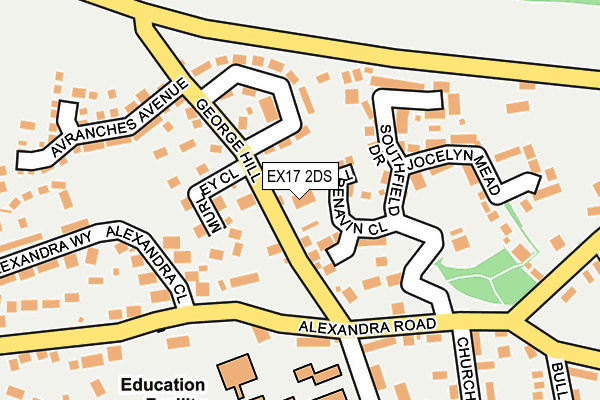 EX17 2DS map - OS OpenMap – Local (Ordnance Survey) EX17 2DS map - OS OpenMap – Local (Ordnance Survey)