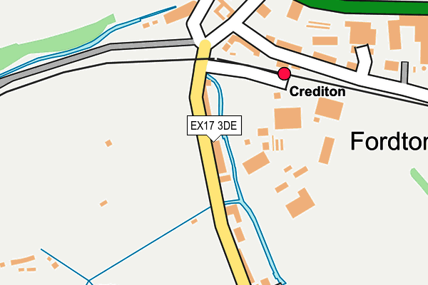 EX17 3DE map - OS OpenMap – Local (Ordnance Survey) EX17 3DE map - OS OpenMap – Local (Ordnance Survey)