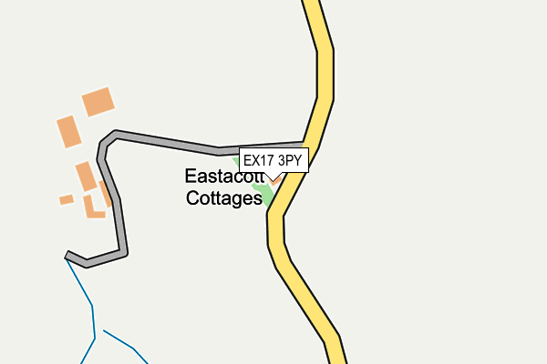 EX17 3PY map - OS OpenMap – Local (Ordnance Survey) EX17 3PY map - OS OpenMap – Local (Ordnance Survey)