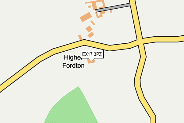 EX17 3PZ map - OS OpenMap – Local (Ordnance Survey) EX17 3PZ map - OS OpenMap – Local (Ordnance Survey)