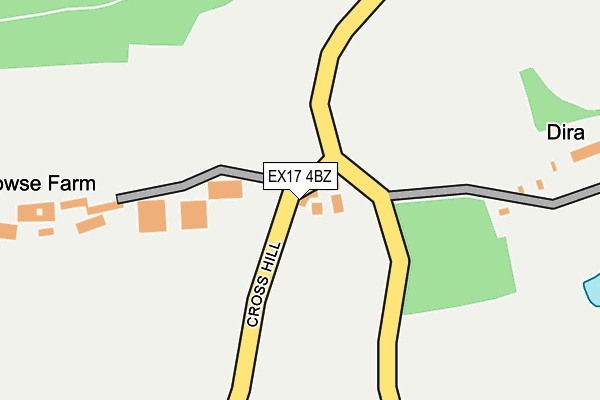 EX17 4BZ map - OS OpenMap – Local (Ordnance Survey) EX17 4BZ map - OS OpenMap – Local (Ordnance Survey)
