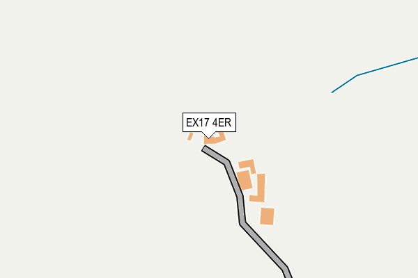 EX17 4ER map - OS OpenMap – Local (Ordnance Survey) EX17 4ER map - OS OpenMap – Local (Ordnance Survey)