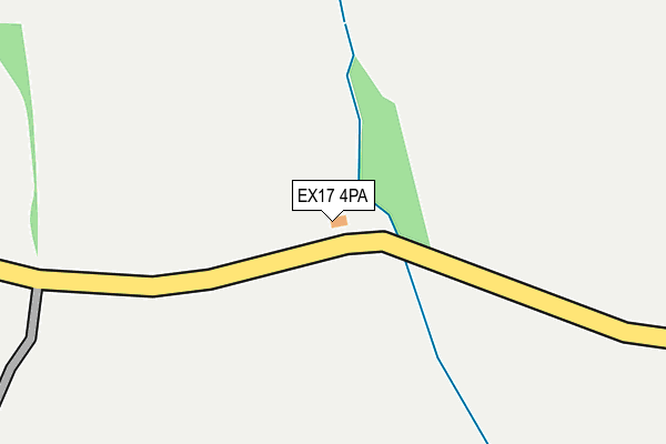 EX17 4PA map - OS OpenMap – Local (Ordnance Survey) EX17 4PA map - OS OpenMap – Local (Ordnance Survey)