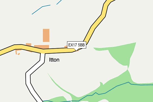 EX17 5BB map - OS OpenMap – Local (Ordnance Survey) EX17 5BB map - OS OpenMap – Local (Ordnance Survey)