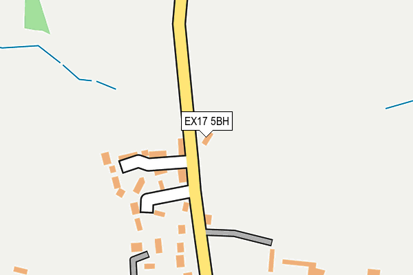 EX17 5BH map - OS OpenMap – Local (Ordnance Survey) EX17 5BH map - OS OpenMap – Local (Ordnance Survey)