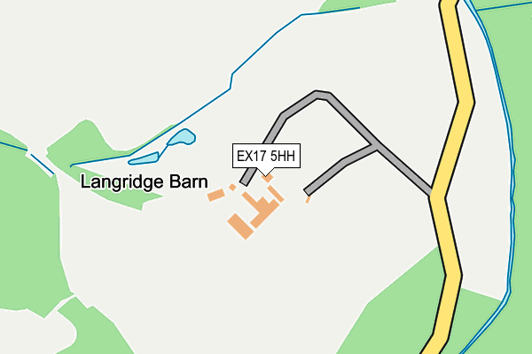 EX17 5HH map - OS OpenMap – Local (Ordnance Survey) EX17 5HH map - OS OpenMap – Local (Ordnance Survey)