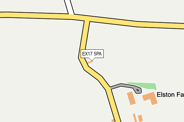 EX17 5PA map - OS OpenMap – Local (Ordnance Survey) EX17 5PA map - OS OpenMap – Local (Ordnance Survey)