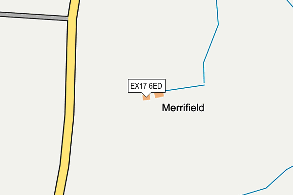 EX17 6ED map - OS OpenMap – Local (Ordnance Survey)