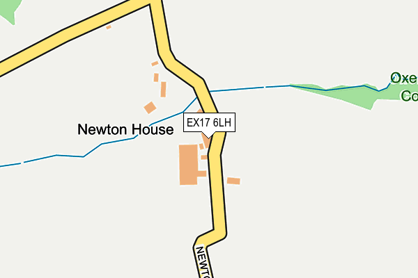 EX17 6LH map - OS OpenMap – Local (Ordnance Survey)