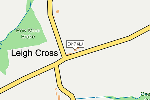 EX17 6LJ map - OS OpenMap – Local (Ordnance Survey)