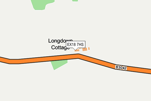 EX18 7HS map - OS OpenMap – Local (Ordnance Survey) EX18 7HS map - OS OpenMap – Local (Ordnance Survey)