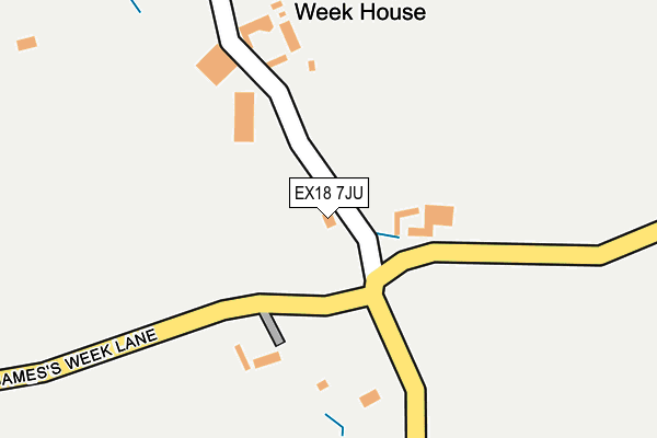 EX18 7JU map - OS OpenMap – Local (Ordnance Survey) EX18 7JU map - OS OpenMap – Local (Ordnance Survey)