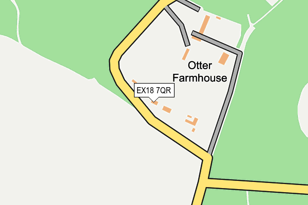 EX18 7QR map - OS OpenMap – Local (Ordnance Survey) EX18 7QR map - OS OpenMap – Local (Ordnance Survey)