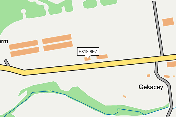 EX19 8EZ map - OS OpenMap – Local (Ordnance Survey) EX19 8EZ map - OS OpenMap – Local (Ordnance Survey)