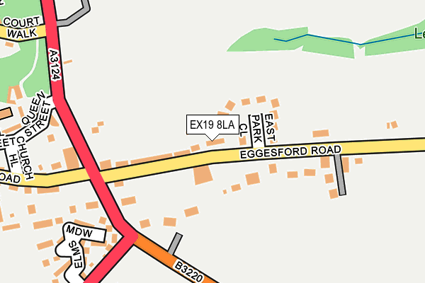 EX19 8LA map - OS OpenMap – Local (Ordnance Survey) EX19 8LA map - OS OpenMap – Local (Ordnance Survey)