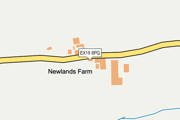EX19 8PQ map - OS OpenMap – Local (Ordnance Survey) EX19 8PQ map - OS OpenMap – Local (Ordnance Survey)