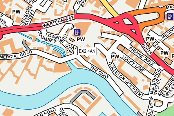 EX2 4AN map - OS OpenMap – Local (Ordnance Survey) EX2 4AN map - OS OpenMap – Local (Ordnance Survey)