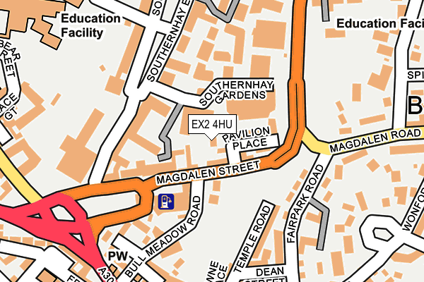 EX2 4HU map - OS OpenMap – Local (Ordnance Survey) EX2 4HU map - OS OpenMap – Local (Ordnance Survey)