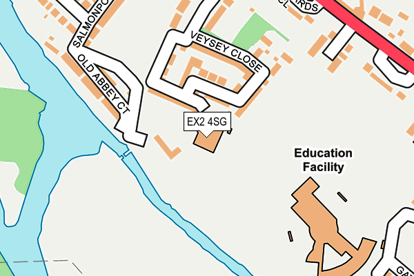 EX2 4SG map - OS OpenMap – Local (Ordnance Survey) EX2 4SG map - OS OpenMap – Local (Ordnance Survey)