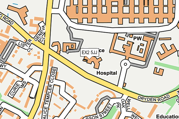 EX2 5JJ map - OS OpenMap – Local (Ordnance Survey) EX2 5JJ map - OS OpenMap – Local (Ordnance Survey)