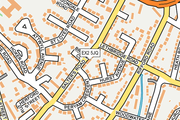 EX2 5JQ map - OS OpenMap – Local (Ordnance Survey) EX2 5JQ map - OS OpenMap – Local (Ordnance Survey)